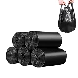 BAIYEUSO 100 Count 4 Gallon Small Black Trash