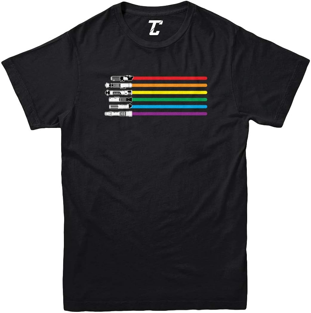 rainbow lightsaber shirt