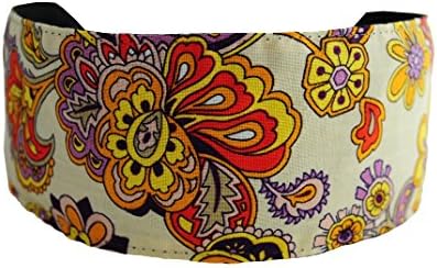 Bargain Headbands, Romantic Autumn Garden Cream and Violet, Headwrap Headband
