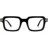 Zeelool Square Blue Light Glasses Men Vintage Eyeglasses Non Prescription Trendy Computer Eyewear Glasses Anti Eyestrain