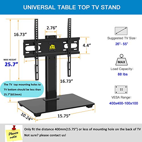 MOUNT Universal TV Stand Base Table Top TV Stand for 26 to 55