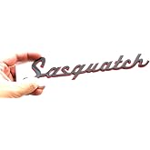 1pc Classic Sasquatch Script Nameplate Letter Emblem 3D Badge Logo Compatible with Bronco SUV/Sport (Redline)