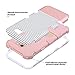 ULAK Galaxy J7 V Case, Galaxy J7 Perx Case, Galaxy J7 Sky Pro Case, Anti Slip Dust Scratch Shock Resistance Protective Cover for Samsung Galaxy J7 V (2017) (Rose Gold Stripes)