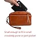 YALUXE Women's RFID Blocking Small Compact Leather Wallet Ladies Mini Purse with ID Window Black RFID