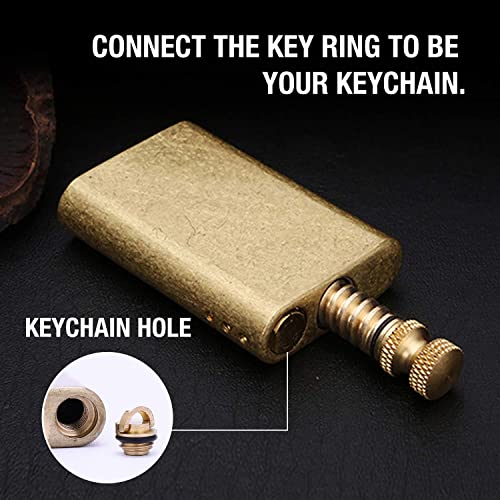 Morisk Permanent Match, Cool Pipe Lighter Fluid Refillable, Copper