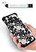 Galaxy Note 8 Case, Lontect Floral Design Pattern Hybrid Heavy Duty Shockproof Case Dual Layer [Hard PC+ Soft Silicone] Impact Protection for Samsung Galaxy Note 8, Flower/Black