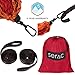 [Durable Hammock & Strap Bundle] Serac Classic Portable Single Camping Hammock with Suspension System - Perfect for the backpack, lightweight travel and camping (Campfire Orange/Red)