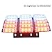 XKTTSUEERCRR 54LED & 18LED Vehicle Windshield Dash Deck Grille Emergency Warning Strobe Flash Light Bar For Truck, Law Enforcement, Police, Firefighter, EMS, Ambulance, Private Security (Red & White)