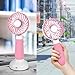 Desk Fan, USB Portable Mini Personal Fan, Super Quiet, 360° Up and Down, Rechargeable Fan for Baby Stroller, Camping, Home and Office (Black)