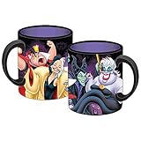 Disney Ursula Evil Queen Malificent Queen of Hearts Ceramic Jumbo Coffee Mug 14fl. Oz.