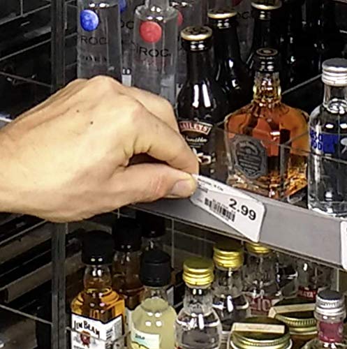 Commercial Mini Liquor 50ml Nips Bottle Display Case, Acrylic Countertop Rack Shelves with Dividers, 144 Bottle Capacity 12"W x 12"D x 28"H