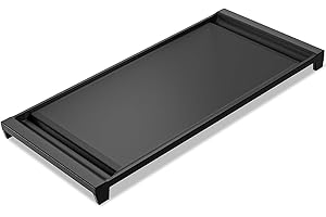 CAOOOORT WB31X24738 Griddle Replacement Parts for ge Stove, Replace WB31X24998 Griddle, WB31X24998 Griddle Plate for ge Gas Stove Top Parts, Free Standing Range Center Burner Heavy Duty Cast Iron Griddle