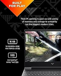 HP Victus 15.6" Gaming Laptop PC, NVIDIA GeForce
