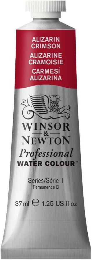 Winsor & Newton 37 ml Tube Professional Water Colour, Alizarin Crimson, 37 ml (Pack of 1)