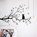 AIMTOPPY Cat On Long Tree Branch Wall Sticker Animals Cats Art Decal Kids Room Decor