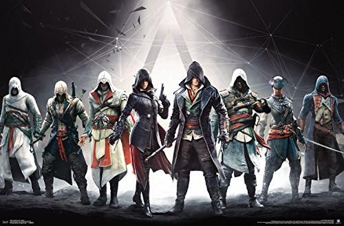 achiever world poster Assassin's Creed Banner Wall Poster 12x12 inch