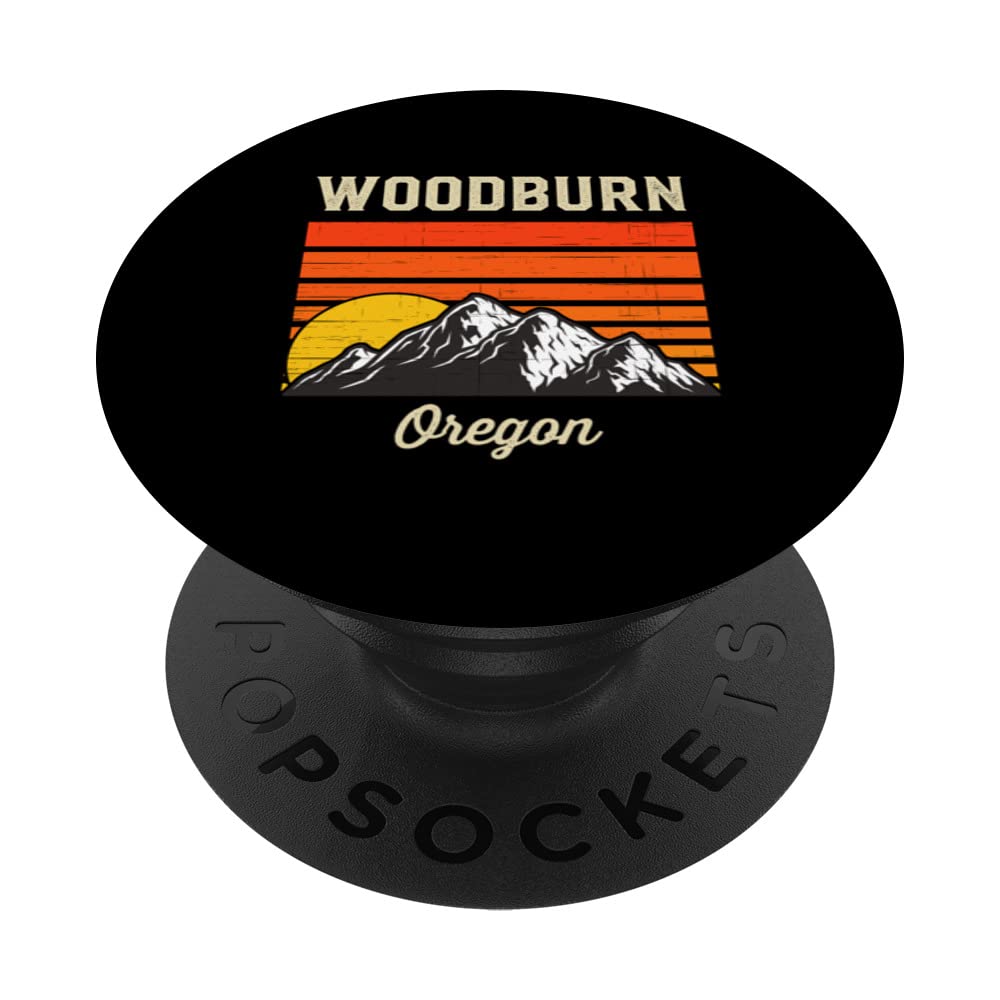 Woodburn Oregon Retro City State Vintage USA PopSockets Swappable PopGrip