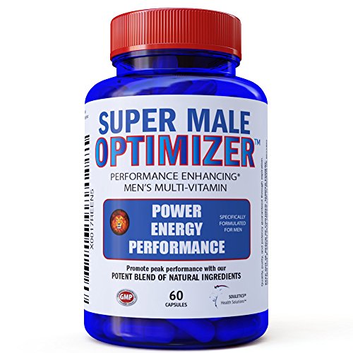 Super Male Optimizer Multivitamins for Men, Best Absorbable Multivitamin w/ Magnesium 300mg, Zinc 15mg, Phosphatidylserine 150 mg, Boron, Ashwagandha (Withania Somnifera) Natural Energy Supplement