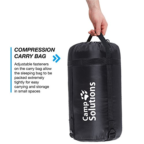 Camp Solutions XL Sleeping Bag - Lightweight Cold Weather Adult 3 Season Sleeping Bag