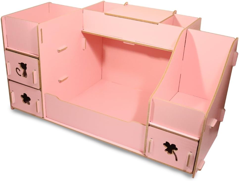 Amazon Com Fashion Diy Wooden Makeup Storage Display Box 3