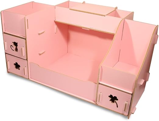 Amazon Com Fashion Diy Wooden Makeup Storage Display Box 3