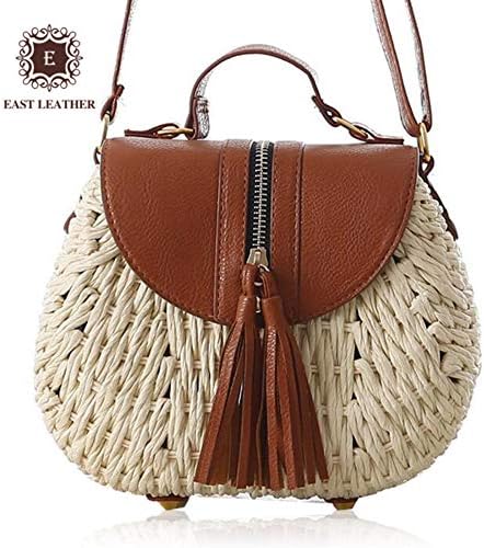 Rattans Straw Woven Rattan Bag New White Design Shoulder Bag For Women
