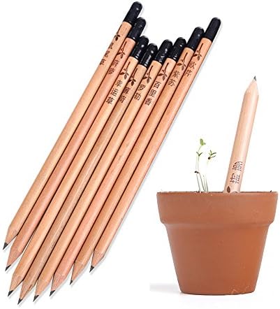 Sprout Pencil, Hysada Sprouting Pencil Plant For Kids- A Pencil That Can Grow Into a Plant, Set of 8 pcs.