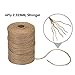 Vivifying 328 Feet Natural Jute Twine, 6Ply 2.32mm Thick Brown Twine for Garden, Gifts, Crafts, Plants, Bundling and Decoration (Brown)
