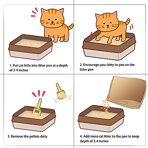 KITTYWOO Tofu Cat Litter, Natural Flushable Cat Litter Easy Clumping