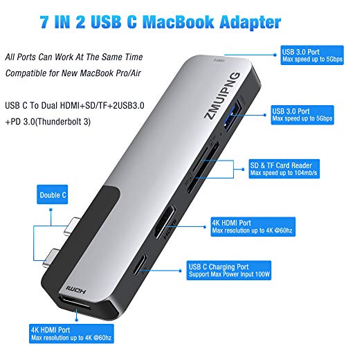 USB C Adapters for MacBook Pro 2020, MacBook Pro USB Adapter HDMI