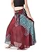 Banjamath@ Women's Long Bohemian Style Gypsy Boho Hippie Skirt (M, Mandala Red)