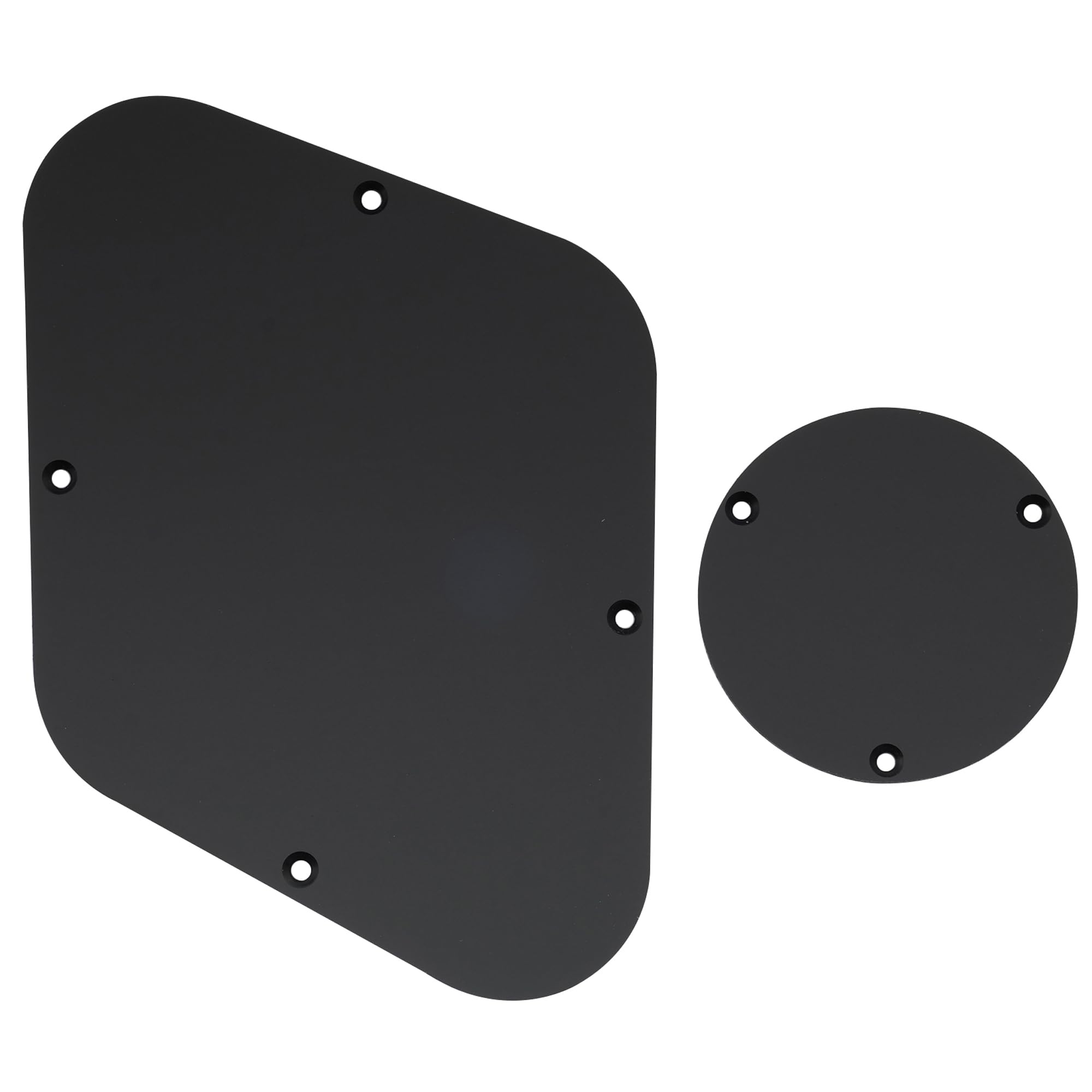 Musiclily LP Control Back Plate and Rear Toggle Switch Cover Set for USA Les Paul Electric Guitar, 1Ply Matte Black โ image 1