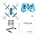 Virhuck T915 RC Drone 2.4 GHz 4 CH 6 AXIS GYRO System LED Lights Headless Inverted Flight One Key Return Mode Quadcopter (Camouflage Blue)