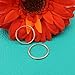 14k Yellow or White Gold 1 Millimeter Endless Hoop Earrings