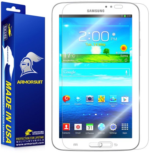 ArmorSuit MilitaryShield - Samsung Galaxy Tab 3 7.0 Tablet Screen Protector - Anti-Bubble Ultra HD Shield w/ Lifetime Replacements