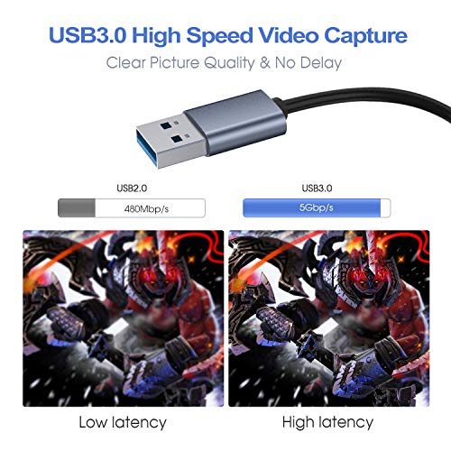 Video Capture Card Gaming Recorder Card 4k Uhd Capture Device 1080p Full Hd 60fps To Usb3