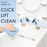 AQUALONA Premium Thermoplastic Toilet Seat D Shape Soft Close White view 3