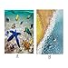Rambling 3D Beach Floor Wall Stickers Removable Mural Decals Vinyl Art Living Room Decors (A)