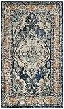 Safavieh Monaco Collection MNC243N Bohemian Chic Medallion Distressed Area Rug, 4' x 5' 7