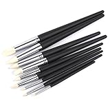 NUOLUX Soft Clay Color Shaper Tips Sculpting Painting Tools - 9pcs (Black)