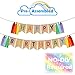 Highly Recommended Happy Birthday Burlap Banner - Multicolored Tassels Design Colorful Ribbon For Kid Baby Adults Birthday Party Decorations