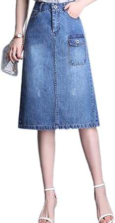 amazon ladies denim skirts