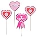 Valentine's Day Party Decorations Pastels Photo Booth Props,Mustaches Lips Hearts - 20 pieces