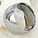 Men's 12mm Classic Silver Titanium Stainless Steel Ring Wedding Engagement Domed Band High Polished Size 7