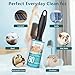 KEEOU Lint Rollers for Pet Hair, [480 Sheets Extra Sticky] Pet Hair Lint Remover with 3 Rollers + 3 Refills, Lint Roller Value Set Brush for Dog & Cat Hair Removal, Clothes, Funitures, Car (6 Pack)