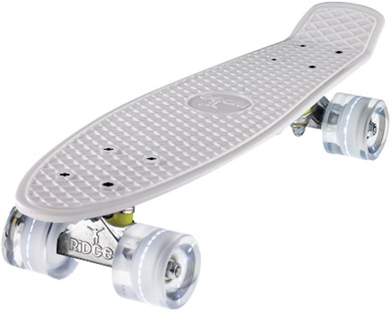 Ridge 27" Big Brother Mini Cruiser complete Skateboard with LED Wheels - UK Manufactured