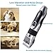 Dog Grooming Clippers - Cordless Quiet Pet Hair Clippers Trimmer, Professional Hair Clipper Set with Stainless Steel Blades, Dog Comb Shears for Dogs Horse Cats Pet