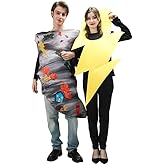 PGOND Tornado Scene Lightning Halloween Costume, Autumn Leaves Design, Adult Unisex