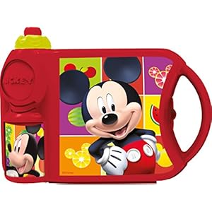 Disney Mickey Plastic Canteen Set, 800ml, Multicolour