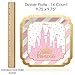 Big Dot of Happiness Little Princess Crown with Gold Foil - Pink and Gold Princess Baby Shower or Birthday Party Tableware Plates and Napkins - Bundle for 16